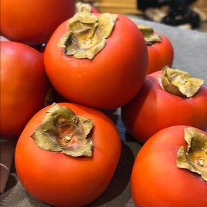 Ten faux persimmons, large.
